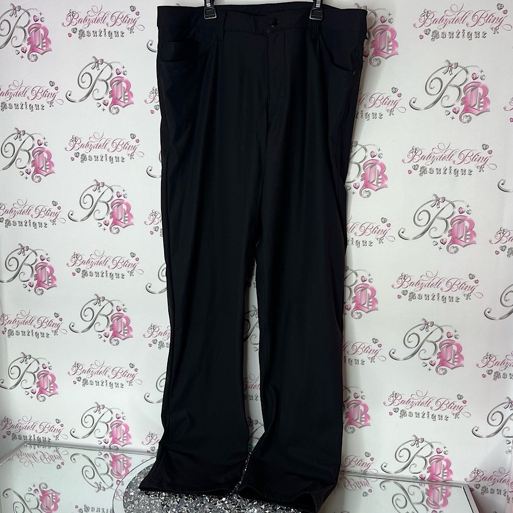 Lululemon Athletica Black Dress Pants Wide-Leg Design black